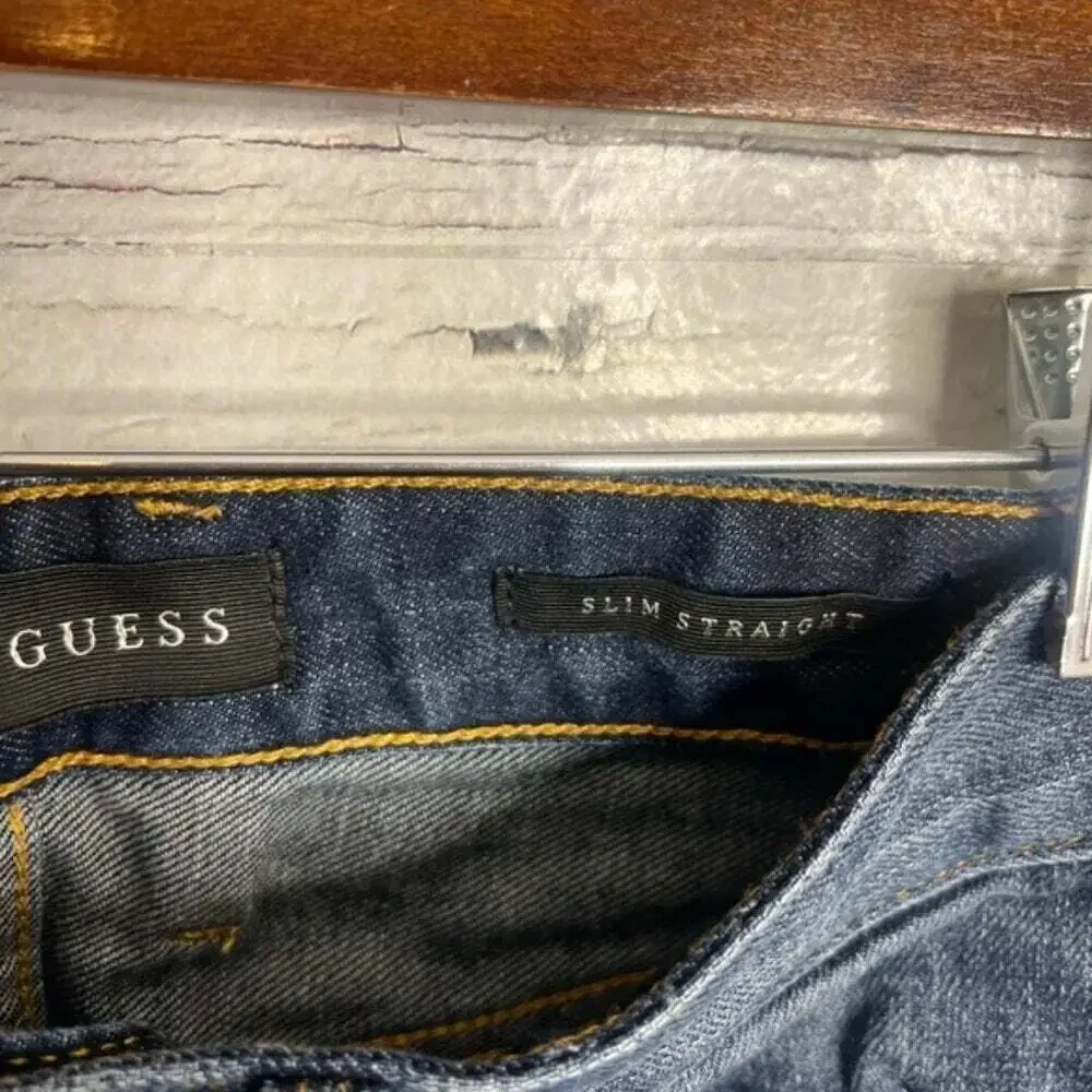 Guess Men's Slim Straight jeans Blue Denim Size size 29